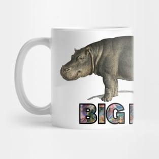 big boi hippo galaxy space text Mug